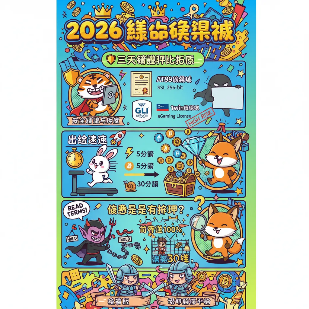 2026年娛樂城實測評比：安全、出金速度與獨家優惠全解析