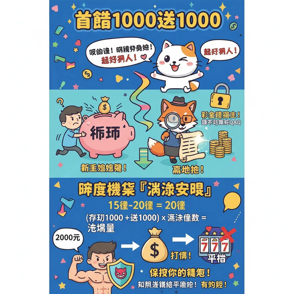 首儲1000送1000：破解流水要求與優惠活動攻略